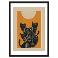 Abstract Black Cats