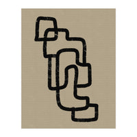 Black Minimalist Lines (Print Only)