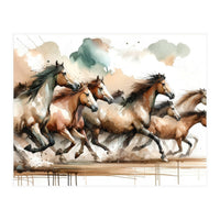 Horses Galloping (Print Only)
