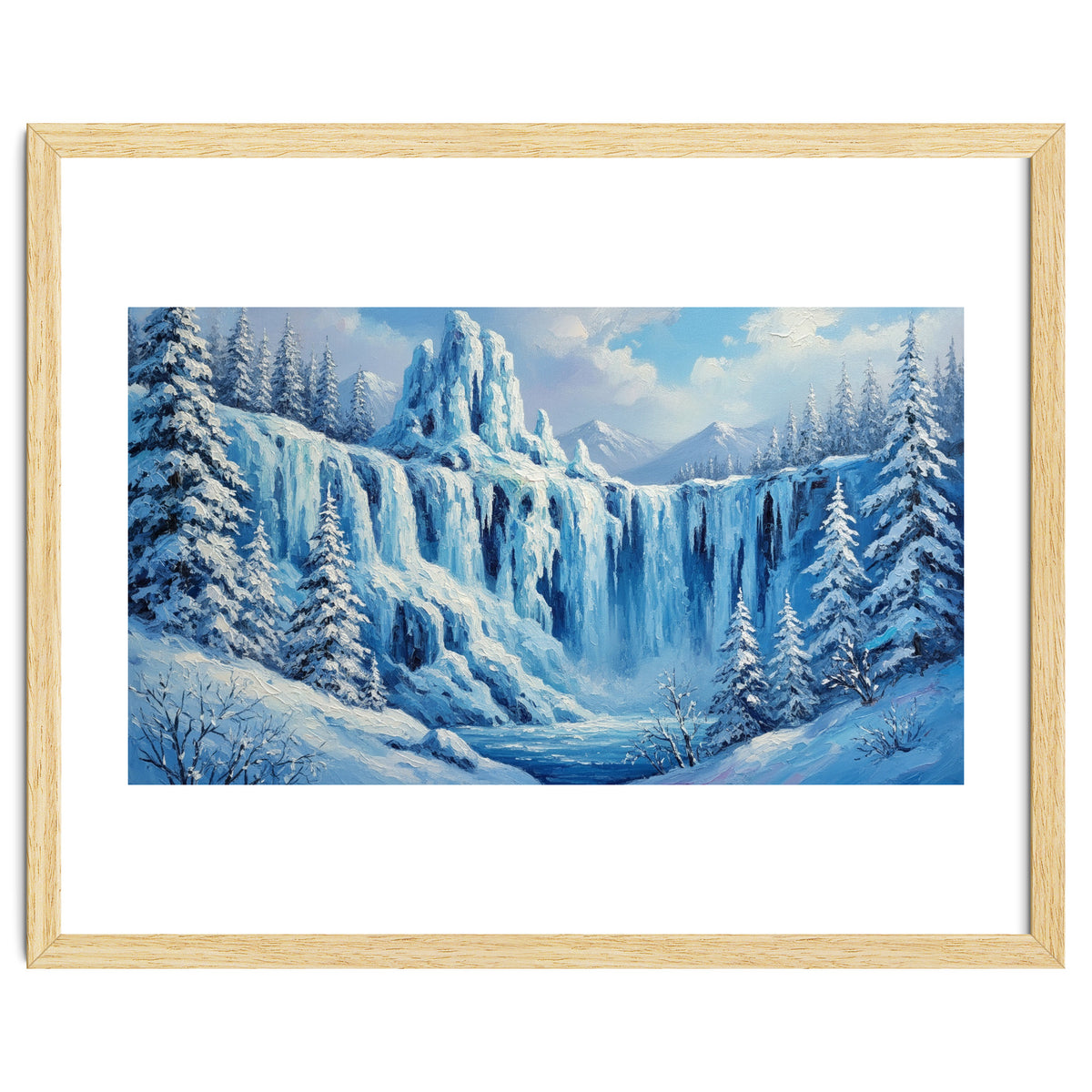Frozen Cascades of Winter