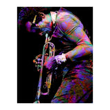 Miles Davis American Jazz Trumpeter Legend Colorful Art (Print Only) thumbnail