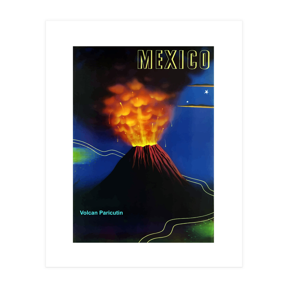 Mexico, Volcano Eruption (Print Only)