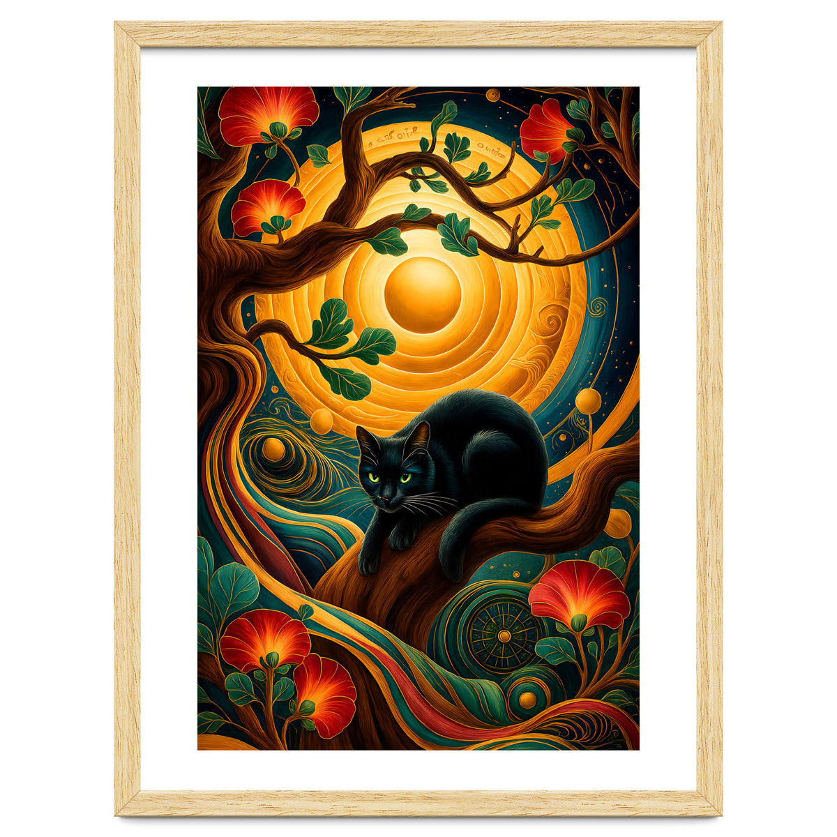 Black Cat Retro Contemporer