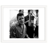 The American singer Elvis Presley during a recording session in 1956. thumbnail