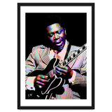 BB King. American Blues Guitarist in Colorful Art thumbnail