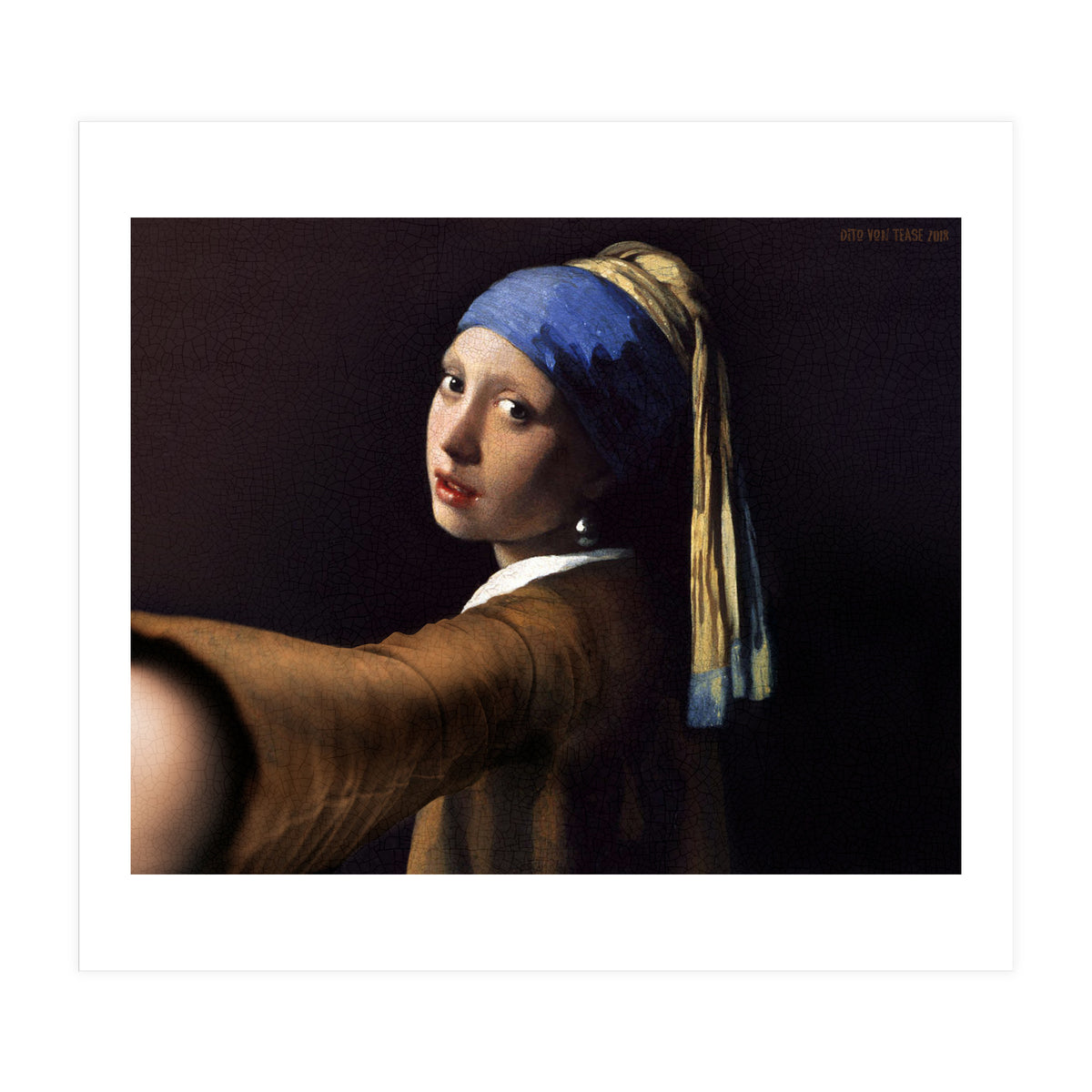 Girl With A Pearl Earring - Vermeer - Selfie (Print Only)