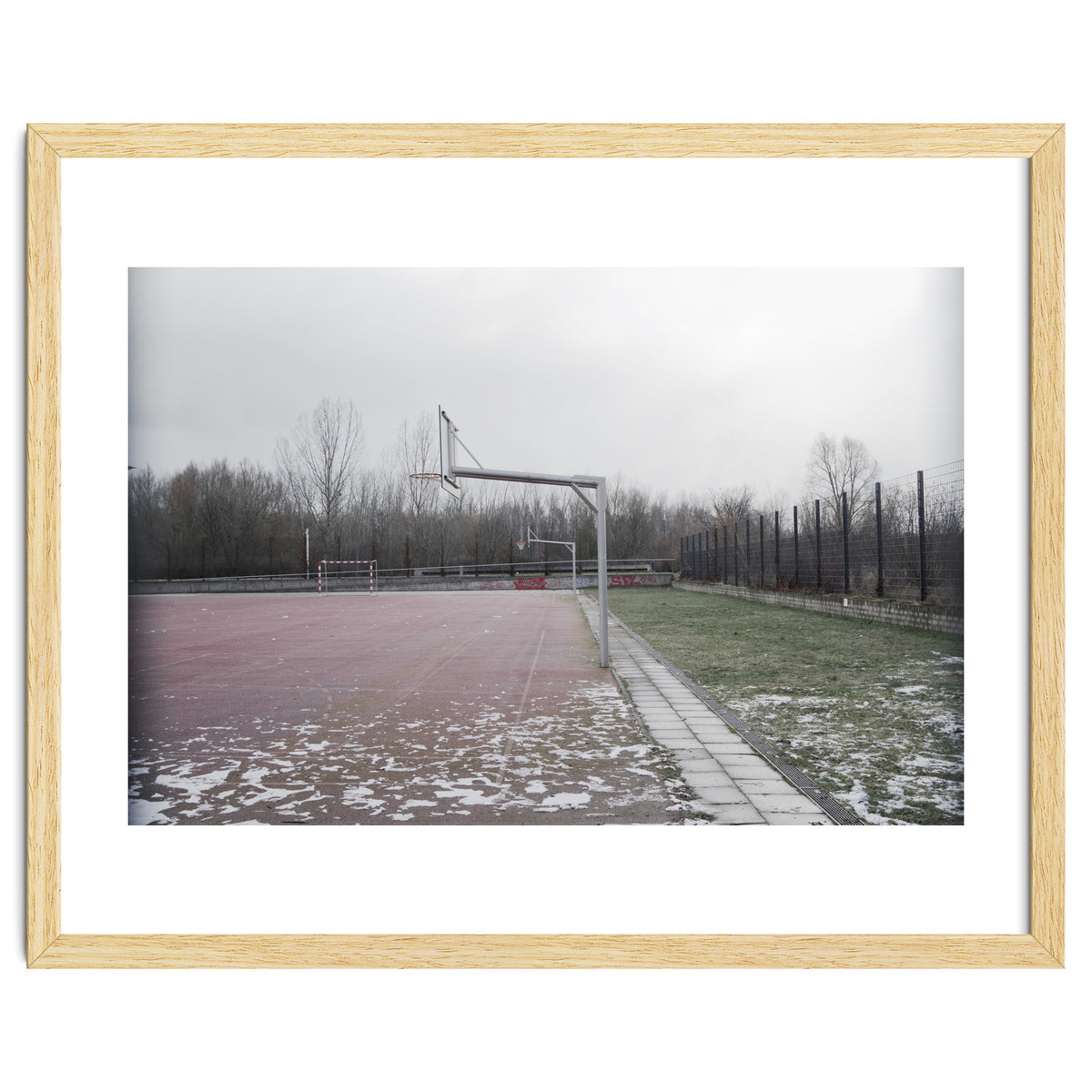 No people basketball court