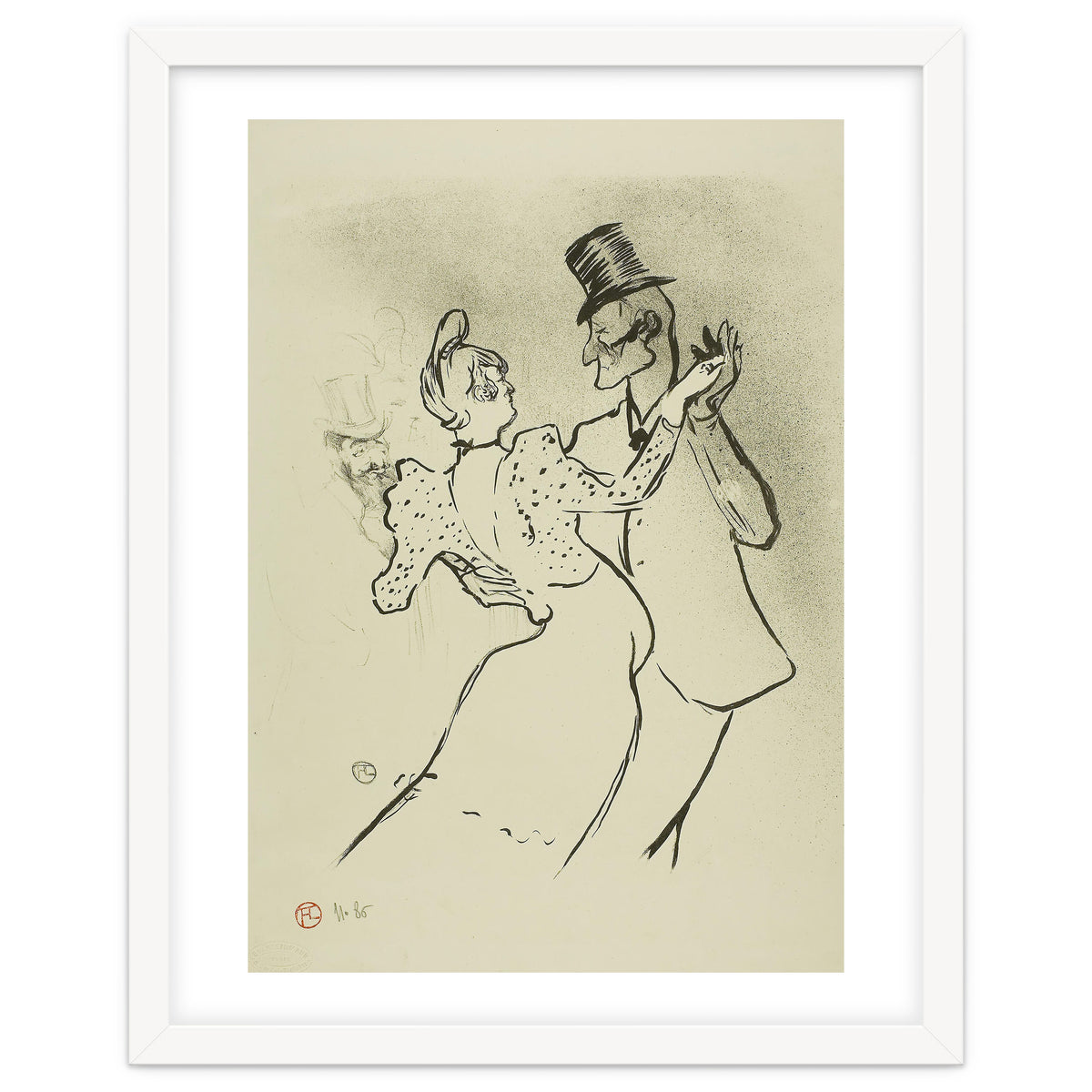 La Goulue. Henri de Toulouse-Lautrec; French, 1864-1901. Date: 1894. Dimensions: 308 × 254 mm (im...