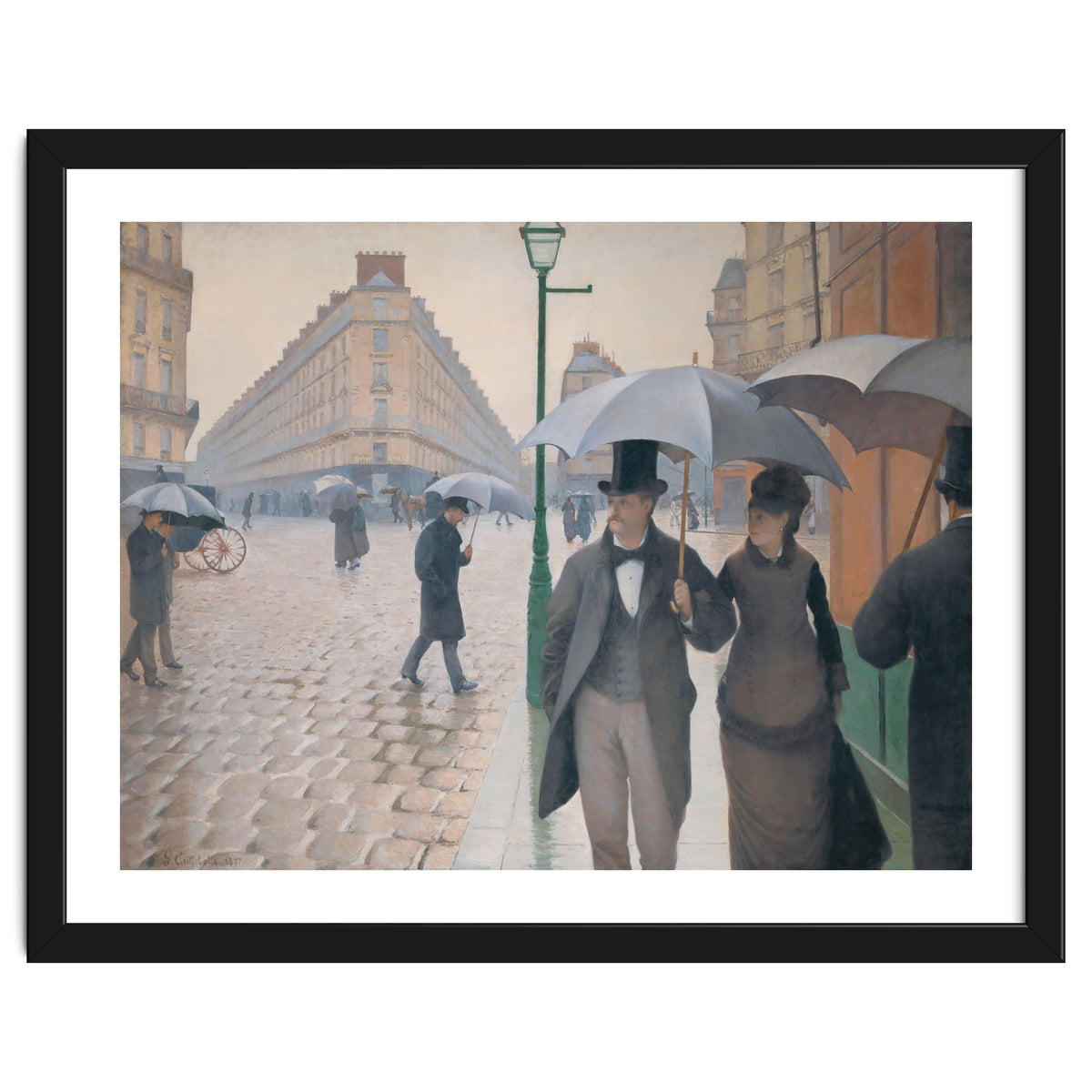 Gustave Caillebotte: Rue de Paris, temps de pluie - Paris Street in Rainy Weather, 1877.