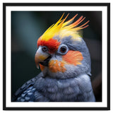 Cockatiel Parrot With Yellow Crest And Orange Cheeks thumbnail