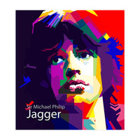 Sir Michael Philip Jagger Pop Art Wpap (Print Only)