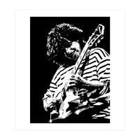 Pat Metheny American Jazz Guitarist Legend in Monochrome 3 (Print Only)