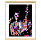 Chuck Berry Rock and Roll Guitarist Colorful thumbnail