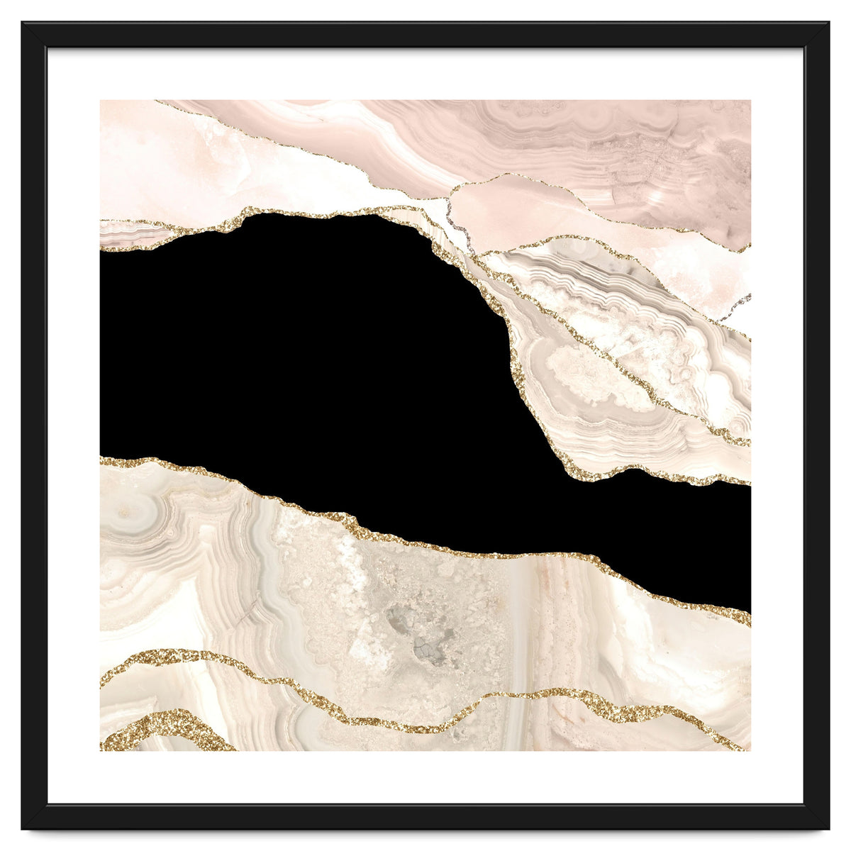 Ivory & Gold Agate Texture 01