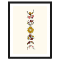 Floral Phases Of The Moon