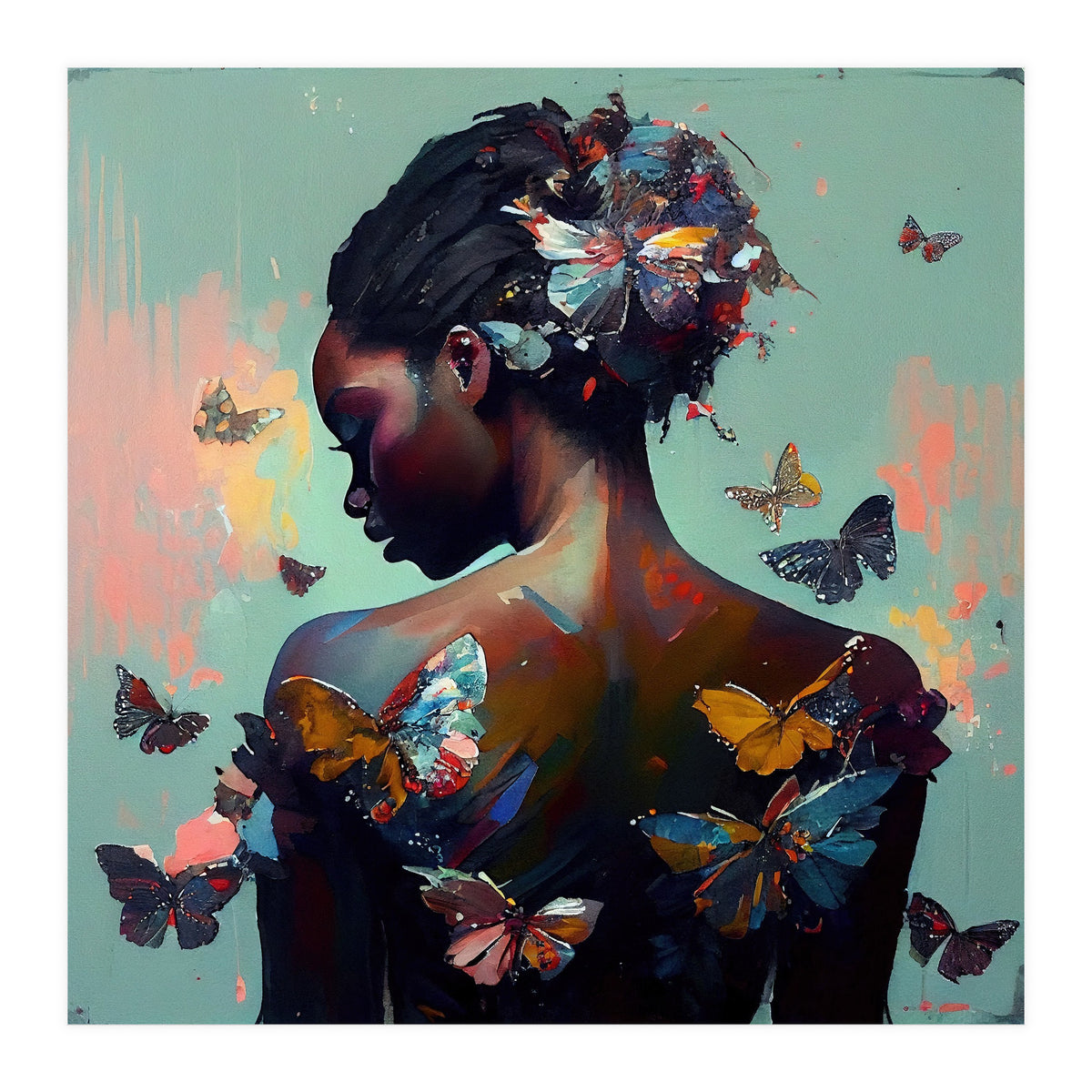 Powerful Butterfly Woman Body #1 (Print Only)