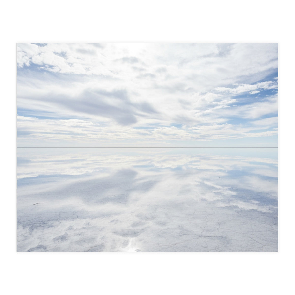 Infinite Horizon: Mirror Reflections on the Salt Flats (Print Only)