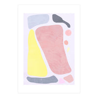 Organic Rustic Abstract Shapes Pastel II (Print Only)