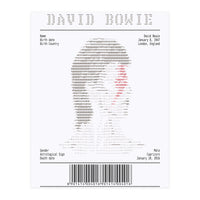 Receipt Art David Bowie (Print Only)