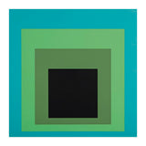 JOSEF ALBERS - HOMAGE TO THE SQUARE GREEN BLACK (Print Only) thumbnail