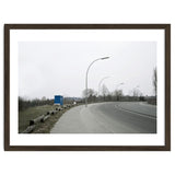 Street light on the curving road thumbnail