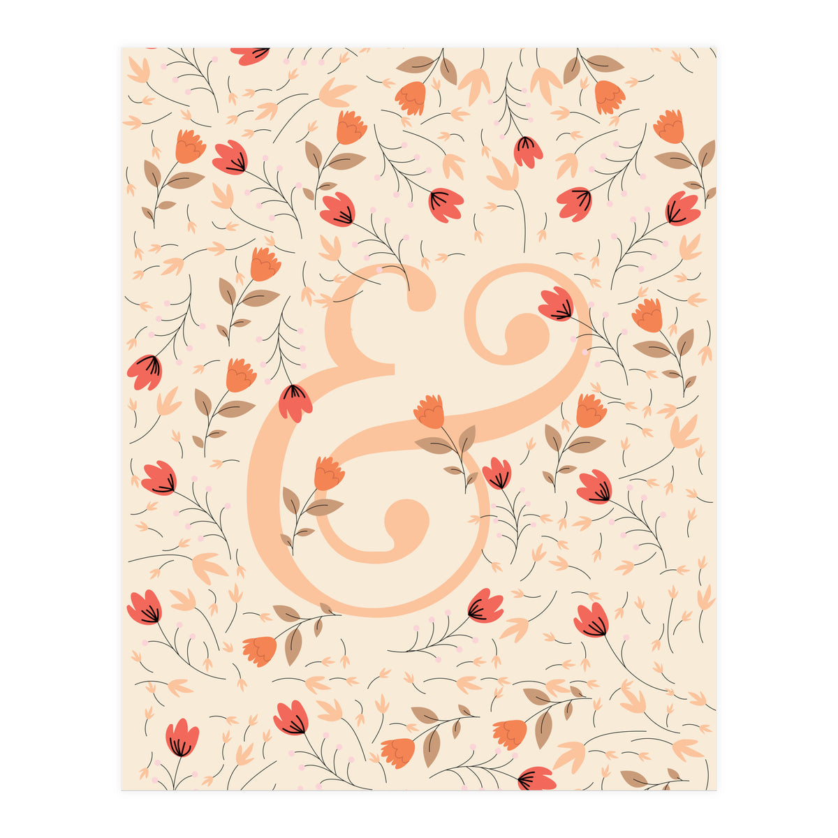 Floral Ampersand (Print Only)