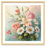Elegant Pastel Floral Bouquet Illustration thumbnail
