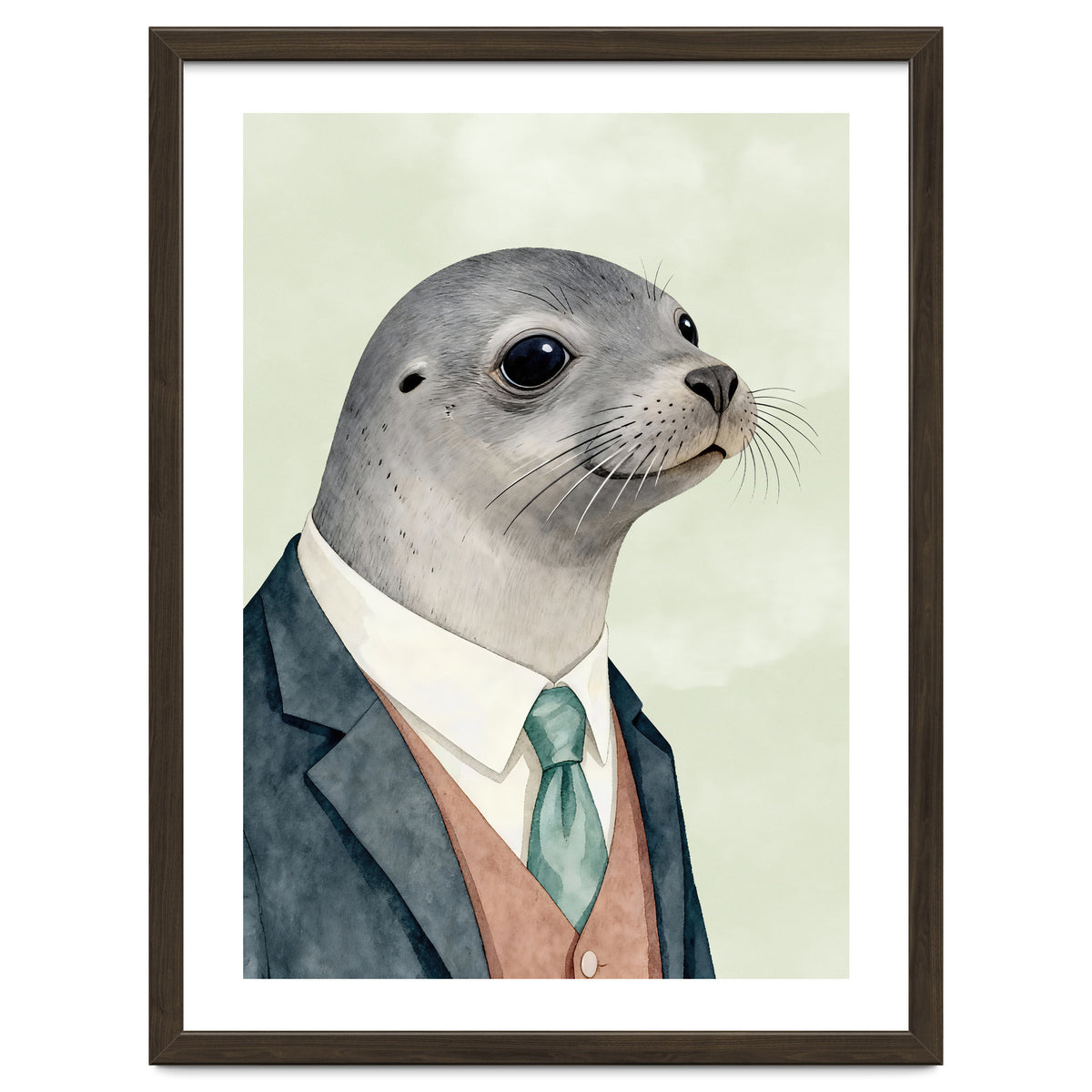 Seal Animal In A Suit