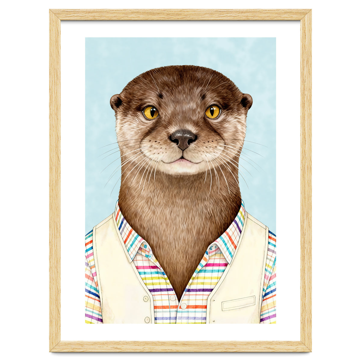 Otter Portrait in Jacket