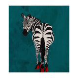Zebra wearing heals (Print Only) thumbnail
