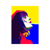 Girl Smoking Pop Art WPAP Style Illustration (Print Only) thumbnail