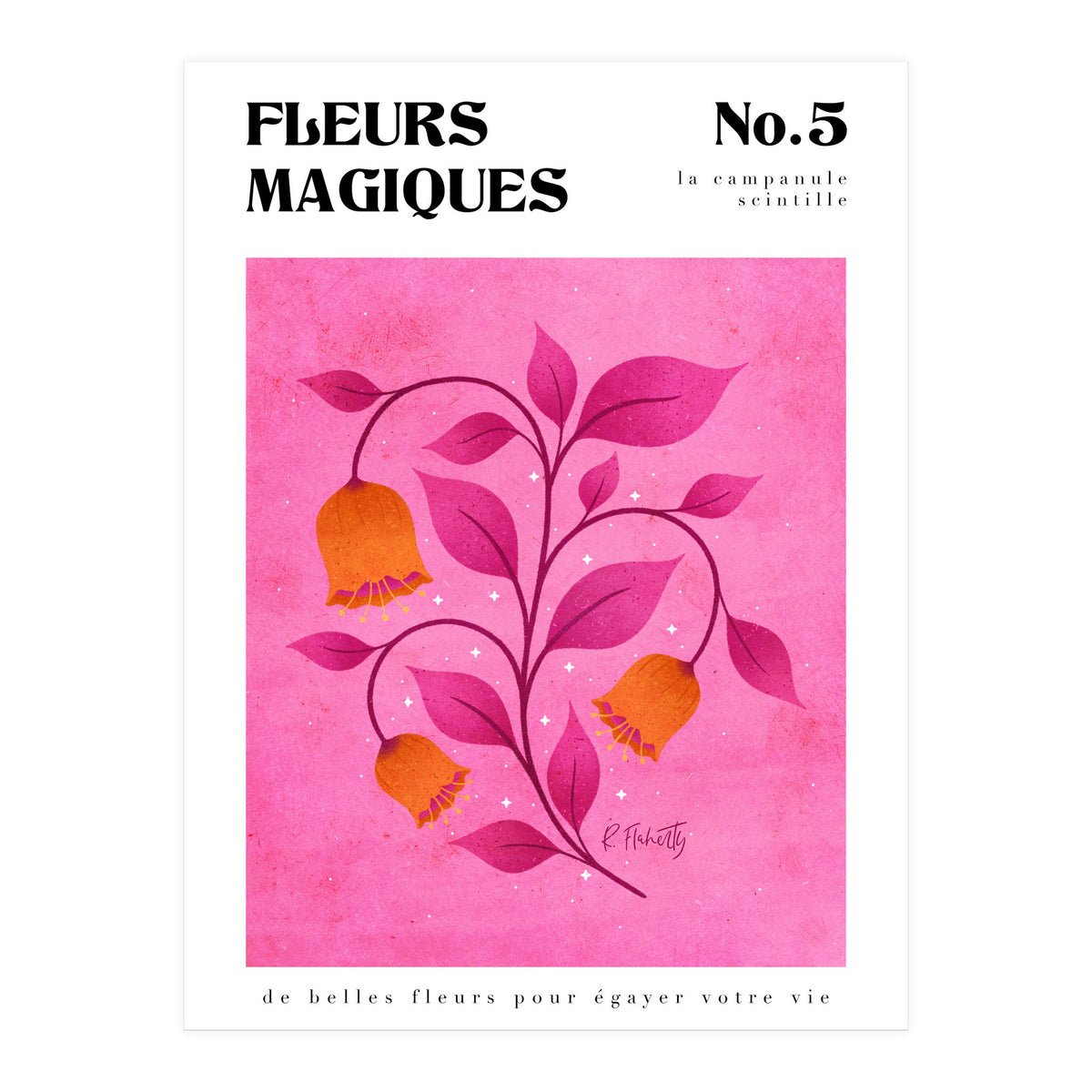 Magical Flowers No.5 Bellflower Sparkles (Print Only)