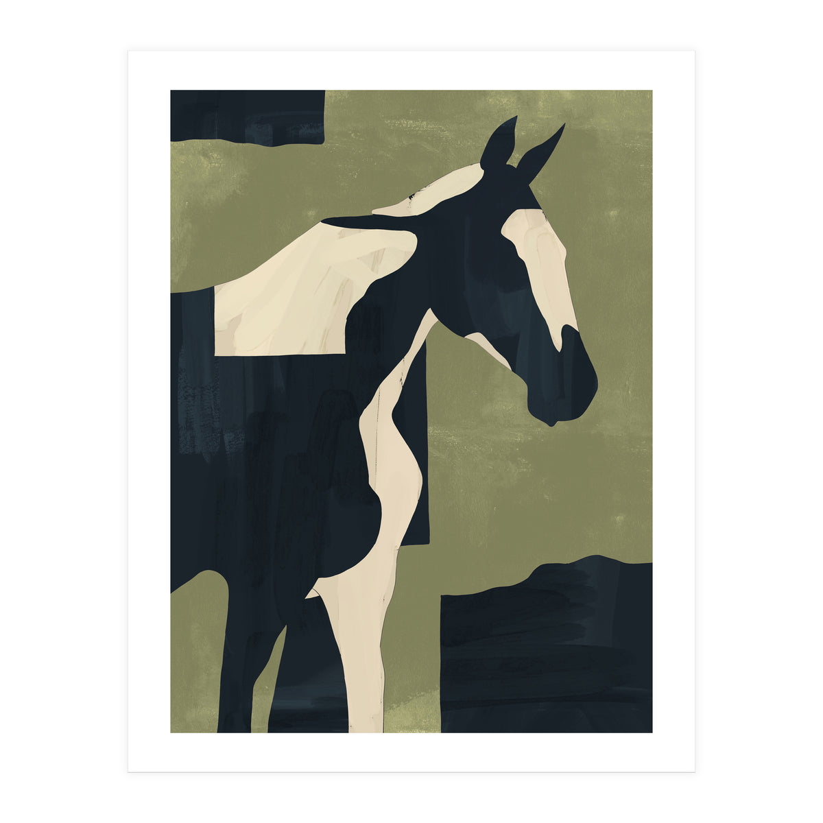 Abstract Minimal Horse 4 (Print Only)
