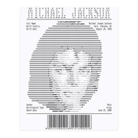 Receipt Art Michael Jackson (Print Only)