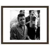The American singer Elvis Presley during a recording session in 1956. thumbnail