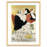 Henri de Toulouse-Lautrec: Poster for the novel Reine de joie, moeurs du demi-monde by Victor Joze. thumbnail