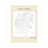 Sunflowers – Vincent van Gogh (1888) (ascii art) (Print Only) thumbnail