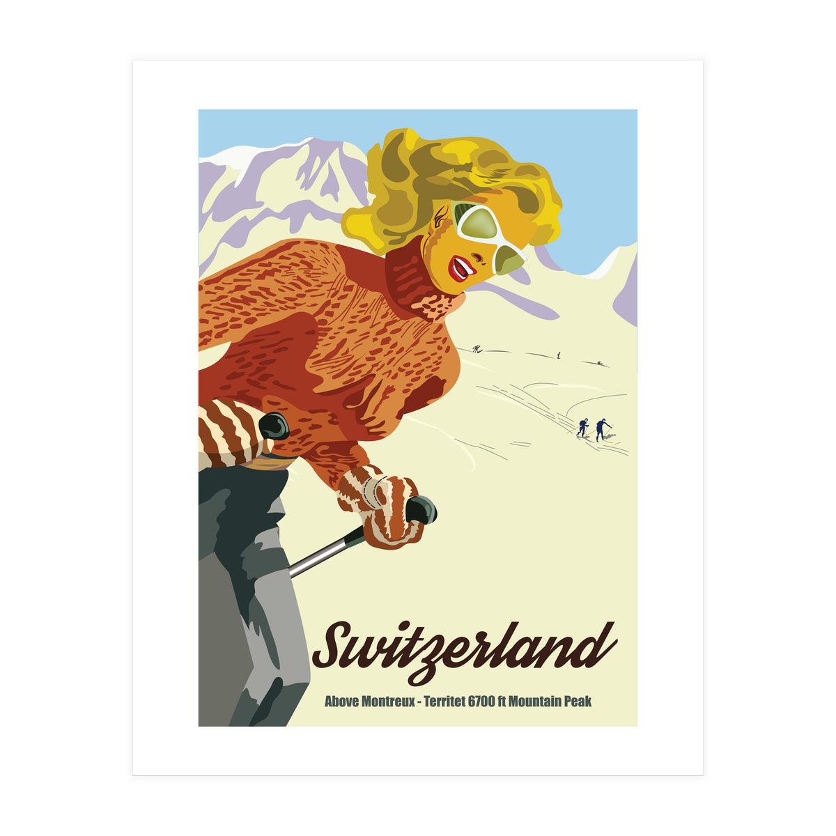 Switzerland Above Montreux (Print Only)