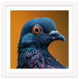 Close Up Of A Pigeon's Head And Neck thumbnail