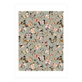 Flying Butterflies Gold Beige (Print Only) thumbnail