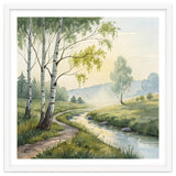 Birch Grove Serenity: A Meadow Wildflower Path thumbnail