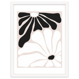 Floral Yin Yang, Scandinavian Nature Flowers Botanical Concept, Plants Blossom Positivity Neutral Minimalism thumbnail