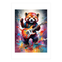 Red Panda Plays Guitar Music (Print Only)