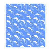 Swimming dolphins (Print Only)