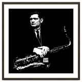 Zoot Sims American Jazz Saxophonist in Grayscale thumbnail