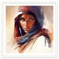 Watercolor Tuareg Woman #10