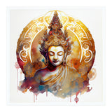 Golden Halo Buddha Portrait (Print Only) thumbnail