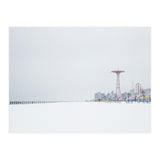 Amusement park in the winter seascape (Print Only) thumbnail