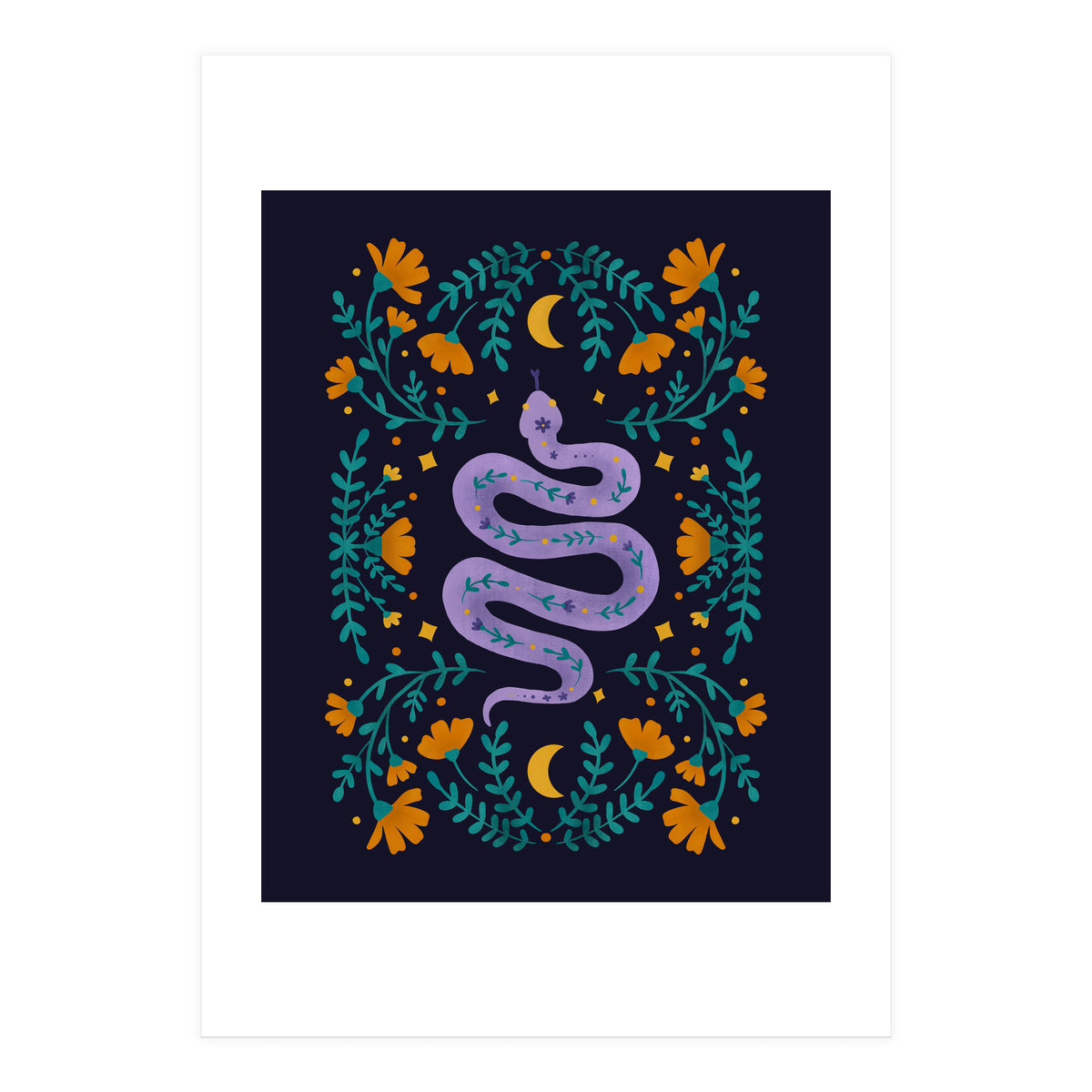 Mystical Series - Purple Snake (Print Only)