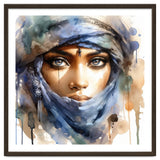 Blue Veil Tuareg Woman Portrait thumbnail